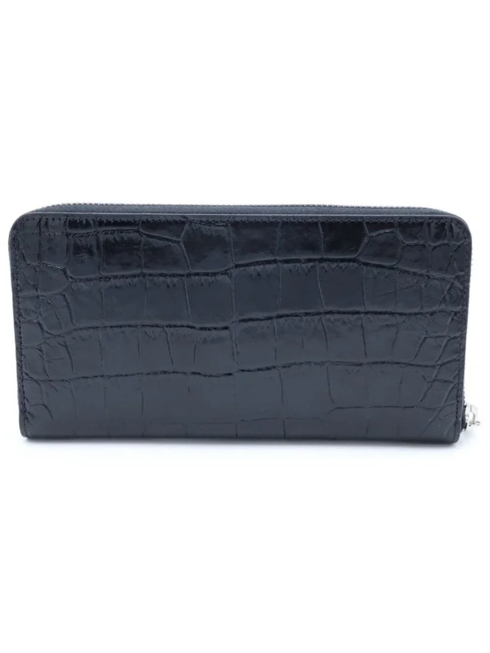 Celine Large Zip Around Zip Wallet Croco